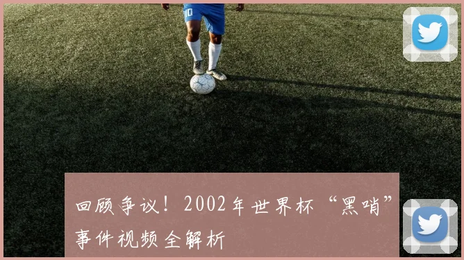 回顾争议！2002年世界杯“黑哨”事件视频全解析